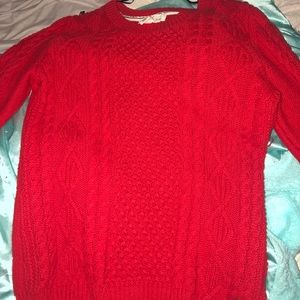 An Orange Knit Sweater from H&M